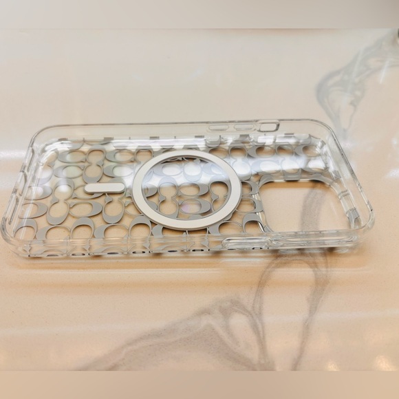 NWOB Coach Protective Case with Magsafe For iPhone 15 Pro Max Clear/Multi New - Picture 6 of 10